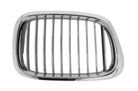 Grile - Grila radiator Dreapta crom/negru potrivita BMW 5 E39 2.0-4.9 1996-2004 pana in 2004