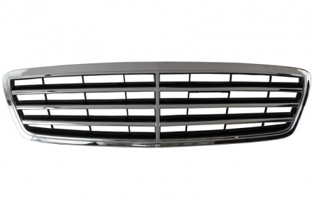 Grile - Grila radiator fata AVANTGARDE, negru/crom MERCEDES Clasa C intre 2004-2007