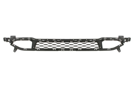 Grile - Grila radiator Fata potrivita HYUNDAI KONA I OS 2017-2023 (cu gauri lampa ceata, plastic, negru)