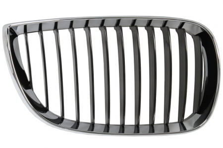 Grila radiator fata dreapta potrivit BMW Seria 1 2003-2007 - deschis, negru/crom [0]