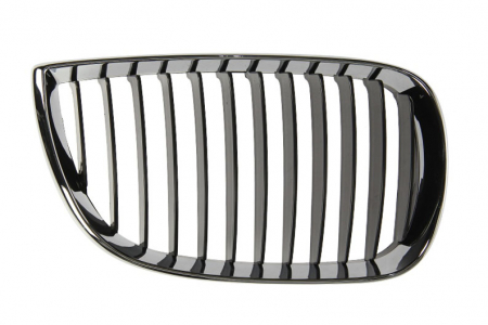 Grila radiator fata dreapta potrivit BMW Seria 1 2003-2007 - negru/crom [0]