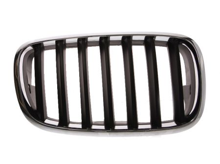 Grile - Grila radiator fata dreapta negru/crom BMW X5, X6 intre 2007-2010