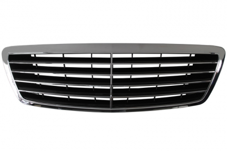 Grile - Grila radiator fata negru/crom MERCEDES Clasa S W220 intre 2003-2005