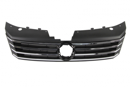 Grile - Grila radiator fata potrivit VW PASSAT 2010-2014 - negru/crom