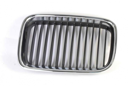 Grila radiator fata stanga negru/crom BMW Seria 3 intre 1990-1996 Grile - Grila radiator fata stanga negru/crom BMW Seria 3 intre 1990-1996