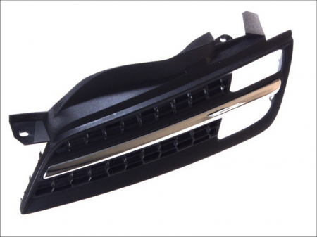Grile - Grila radiator fata stanga potrivit NISSAN MICRA 2003-2010 - negru/crom