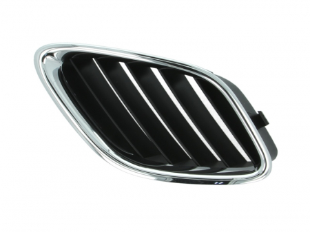 Grile - Grila radiator fata stanga potrivit SAAB 9-3 2002-2007 - negru/crom
