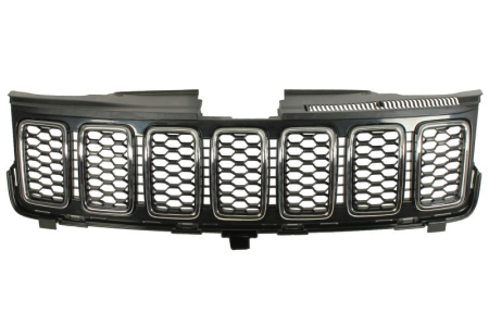 Grile - Grila radiator Mijloc (set, crom/negru) potrivit JEEP GRAND CHEROKEE IV WK2 2016-2020