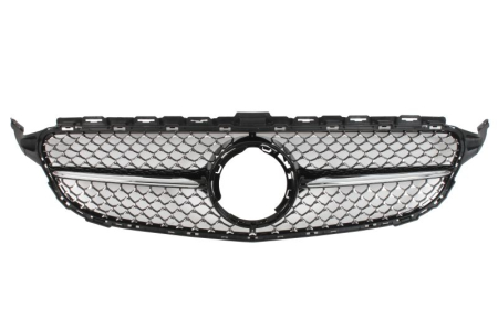 Caroserie - Grila radiator negru/crom potrivit MERCEDES C-KLASA W205 12.18-02.21