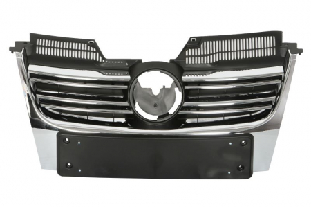 Grila radiator pentru caroserie break; salon, complet, crom/negru potrivit VW GOLF V, JETTA III 1.4-3.2 10.03-10.10 -10.10