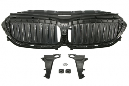 Grila radiator plastic negru cu suporti prindere potrivit BMW Seria 5 G30 dupa 2018 [0]