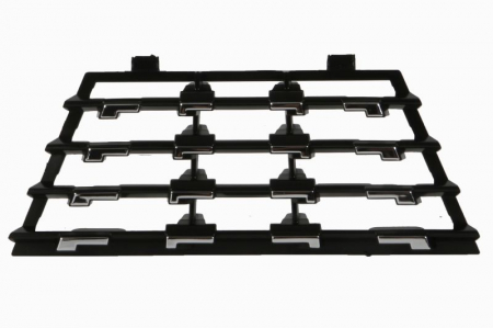 Suporti caroserie - Grila radiator plug fata plastic, negru/crom potrivit PEUGEOT 208 dupa 2019