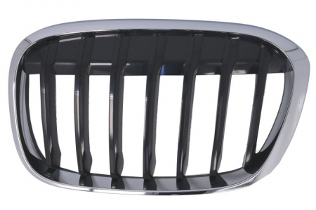 Grile - Grila radiator stanga BASIS, negru/crom potrivit BMW X1 F48 09.15-07.19