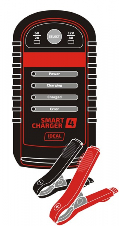 IDEAL - Redresor de curent pt baterii descarcate, curent incarcare 2/4A, tensiune 6/12V, recomandat pentru bateriile cu acid, de tip AGM si  cu gel [1]