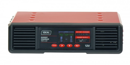 Incarcator acumulator auto EXPERT CHARGER 100 LCD, tensiune incarcare: 12 V, curent incarcare: 100A, sursa alimentare: 230V, tip Acumulator: AGM/CaL/GEL/LiFePO4/MF/WET [1]