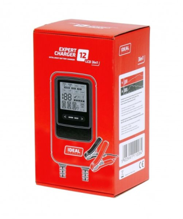 Incarcator acumulator auto EXPERT CHARGER 12 LCD 3in1, tensiune incarcare: 12 V, curent incarcare: 12A, sursa alimentare: 230V, tip Acumulator: AGM/CaL/GEL/LiFePO4/MF/WET [1]