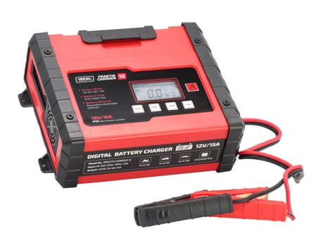 Incarcator acumulator auto PRAKTIK CHARGER 15 LCD, tensiune incarcare: 12 V, curent incarcare: 2/8/15A, sursa alimentare: 230V, tip Acumulator: AGM/EFB/GEL/MF/WET [2]