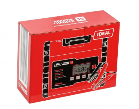 Incarcator acumulator auto PRAKTIK CHARGER 15 LCD, tensiune incarcare: 12 V, curent incarcare: 2/8/15A, sursa alimentare: 230V, tip Acumulator: AGM/EFB/GEL/MF/WET [1]