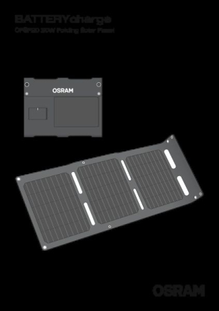 Încărcător solar BATTERYcharge SOLAR; OFSP20, tensiune incarcare: 9 V, curent incarcare: 1A [2]