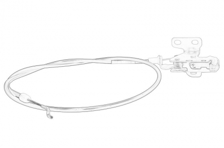 Piese Auto - Incuietoare usa spate dreapta (inaltime 2460mm; cu cablu) CITROEN JUMPER; PEUGEOT BOXER 2.0D/2.2D/3.0D dupa 2006