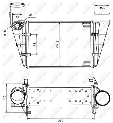 Intercooler - Intercooler AUDI A4, A6; VW PASSAT 1.8-2.8 intre 1993-2005