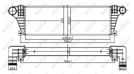Intercooler - Intercooler IVECO DAILY II 2.5D intre 1991-1996