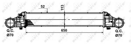 Intercooler - Intercooler potrivit MERCEDES E T-MODEL (S211), E (VF211), E (W211) 2.1D/2.2D 2002-2009