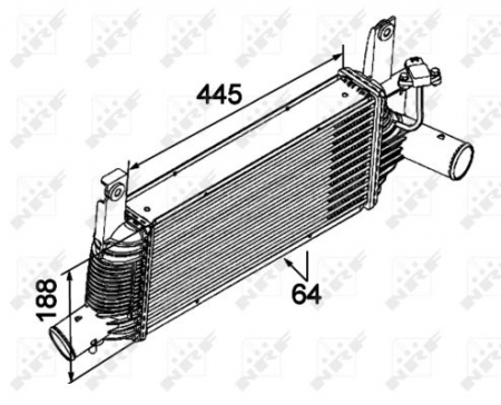 Intercooler - Intercooler potrivit NISSAN NP300, NP300 NAVARA, PATHFINDER III 2.5D dupa 2005