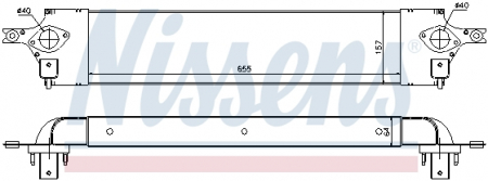 Intercooler NISSAN X-TRAIL; RENAULT KOLEOS I 2.0D dupa 2007