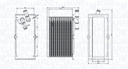 Intercooler - Intercooler potrivit AUDI A1, A3; SEAT ALTEA, ALTEA XL, IBIZA IV, IBIZA IV SC, IBIZA IV ST, LEON, TOLEDO IV; SKODA FABIA II, OCTAVIA II, RAPID, ROOMSTER, ROOMSTER PRAKTIK, YETI; VW BEETLE 1.2 11.08-