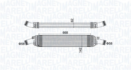 Intercooler - Intercooler potrivit AUDI A4 ALLROAD B8, A4 B8, A5, A6 C7, A7, Q5 1.8-2.0H 2007-2018
