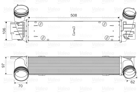Intercooler - Intercooler potrivit BMW 1 (E81), 1 (E82), 1 (E87), 1 (E88), 3 (E90), 3 (E91), 3 (E92), 3 (E93), X1 (E84) 2.0D 06.04-06.15