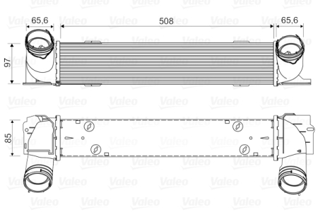 Intercooler - intercooler potrivit BMW 1 (E81), 1 (E82), 1 (E87), 1 (E88), 3 (E90), 3 (E91), 3 (E92), 3 (E93), X1 (E84) 2.0D 06.04-06.15