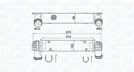 Intercooler - Intercooler potrivit BMW Seria 1 (E81), 1 (E82), 1 (E87), 1 (E88), 3 (E90), 3 (E91), 3 (E92), 3 (E93), X1 (E84) 2.0D 2004-2015