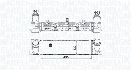 Intercooler potrivit BMW Seria 1 (F20), 1 (F21), 2 (F22, F87), 2 (F23), 3 (F30, F80), 3 (F31), 3 GRAN TURISMO (F34), 4 (F32, F82), 4 (F33, F83), 4 GRAN COUPE (F36) 1.5D-2.0D 07.11-