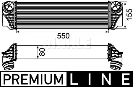 Intercooler - Intercooler potrivit BMW Seria 5 (F10), 5 (F11), 5 GRAN TURISMO (F07), 7 (E65, E66, E67), 7 (F01, F02, F03, F04) 2.0D/3.0D 2002-2017