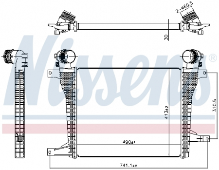 Intercooler - Intercooler potrivit CHEVROLET CAPTIVA; OPEL ANTARA A 2.0D/2.2D dupa 2010