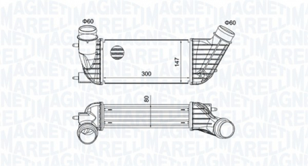Intercooler - Intercooler potrivit CITROEN C8, JUMPY; FIAT SCUDO; PEUGEOT 807, EXPERT, EXPERT TEPEE 1.6D/2.0D dupa 2006