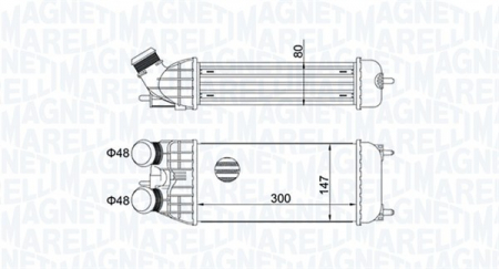 Intercooler potrivit DS DS 3; CITROEN C3 AIRCROSS II, C3 II, C3 III, C3 PICASSO, C4 CACTUS, C-ELYSEE, DS3; OPEL CROSSLAND X, CROSSLAND X / CROSSLAND; PEUGEOT 2008 I, 207 1.2-1.6D 04.07- [2]