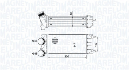 Intercooler - Intercooler potrivit DS DS 4 DS 5; CITROEN BERLINGO, BERLINGO MULTISPACE, BERLINGO/MINIVAN, C4 GRAND PICASSO I, C4 II, C4 PICASSO I, DS4, DS5; PEUGEOT 3008, 308, 308 I, 5008 1.2/1.6/1.6D dupa 2008