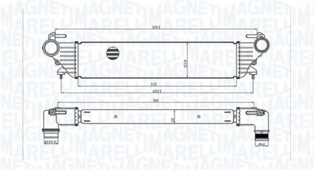 Intercooler - Intercooler potrivit FIAT 500L, TIPO 0.9-1.6D dupa 2012