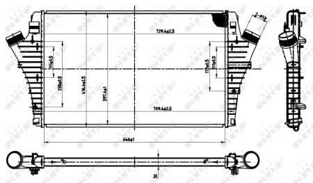 Intercooler - Intercooler potrivit FIAT CROMA; OPEL SIGNUM, VECTRA C, VECTRA C GTS; SAAB 9-3 1.9D 2004-2015
