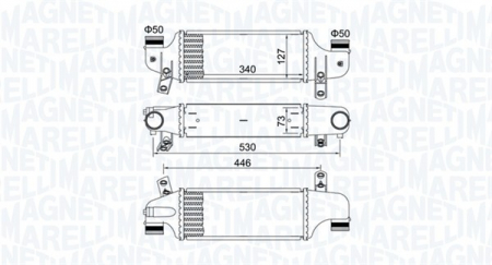 Intercooler - Intercooler potrivit FORD FIESTA, FIESTA IV, FIESTA/MINIVAN, FOCUS I 1.8D 1998-2005