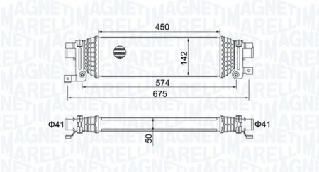 Intercooler - Intercooler potrivit FORD FIESTA V, FUSION 1.4D/1.6D 2001-2012