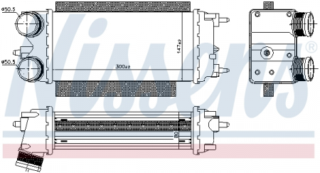 Intercooler potrivit FORD TOURNEO COURIER B460, TRANSIT COURIER B460, TRANSIT COURIER B460/MINIVAN 1.5D/1.6D 02.14- [2]