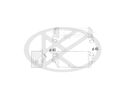 Intercooler potrivit HYUNDAI ACCENT IV, ELANTRA V, I20 I, I30; KIA CEE'D, PRO CEE'D, RIO III, SOUL I 1.1D-1.6D 08.08- [1]