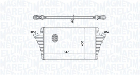 Intercooler potrivit HYUNDAI GRAND SANTA FÉ; OPEL SIGNUM, VECTRA C, VECTRA C GTS; SAAB 9-3 2.0-2.8 04.02-11.18