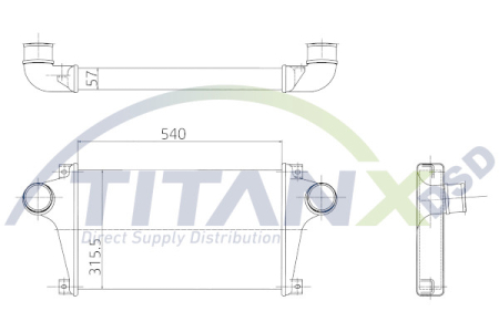 Intercooler potrivit IVECO EUROCARGO I-III 8040.45.4000/8040.45.4180 01.91-09.15 [1]