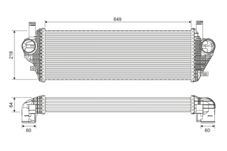 Intercooler - Intercooler potrivit JEEP GRAND CHEROKEE, GRAND CHEROKEE IV 3.0D 01.11-