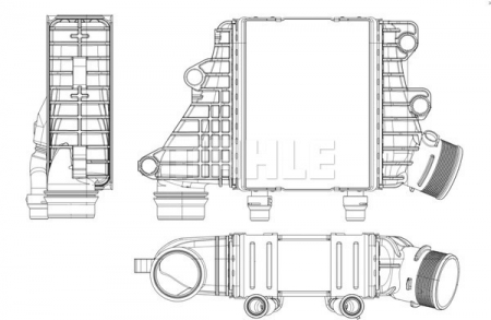 Intercooler potrivit LAND ROVER DISCOVERY SPORT RANGE ROVER EVOQUE 2.0D/2.0DH dupa 2014 [1]